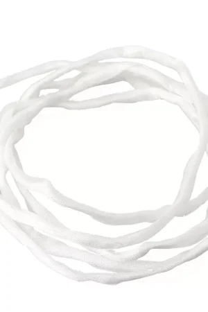 Cordon de soie 2 mm - Blanc cassé x1m Pagamento Sicuro