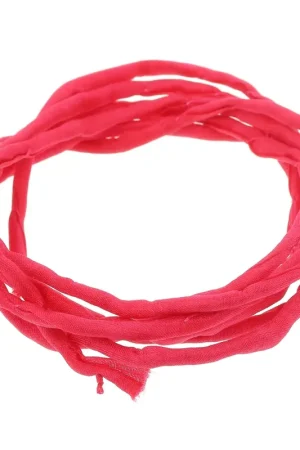 Offerta Cordon de soie 2 mm - Rouge x1m