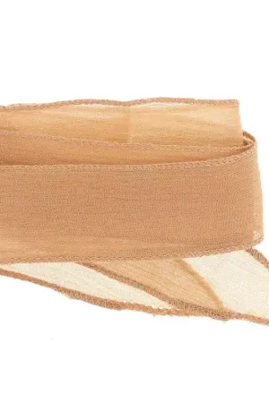 Ruban de soie 25 mm - Sable x85cm Promozione