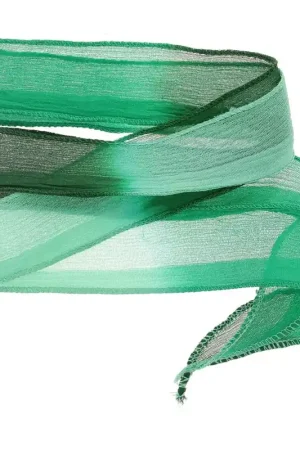 Soddisfatti O Rimborsati Ruban de soie 25 mm - Tie and dye - Vert clair - Vert foncé x85cm