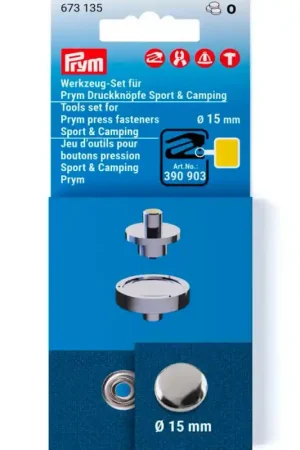 Set per Applicare Bottoni a Pressione Sport  Camping - Prym Nuova Collezione
