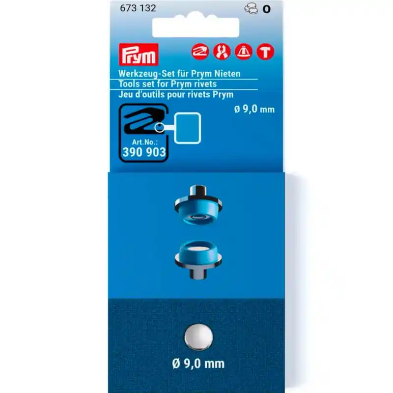 Consegna Rapida Set di Attrezzi per Rivetti da 9 mm - Prym