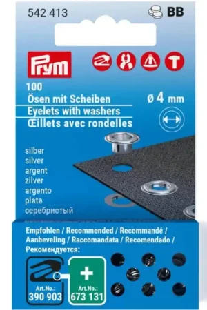 Pack di Occhielli in Ottone con Rondelle - Prym Economico