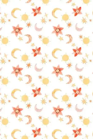 Tessuto Popeline - Tramonto Fiorito Non Perdere