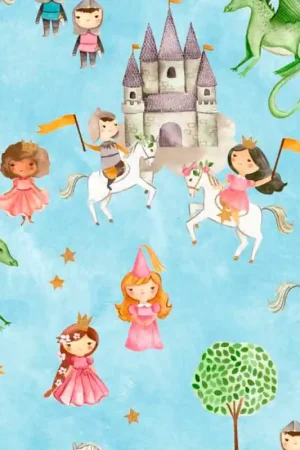 Spedizione Gratuita Tessuto Popeline - C'era una volta