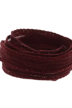 Promozione Esclusiva Ruban de soie 10 mm - Bordeaux x85cm