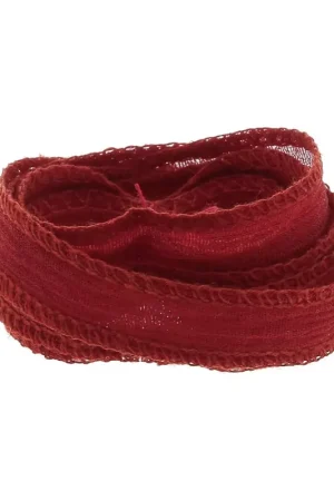 Ruban de soie 10 mm - Rouge x85cm Acquista Ora