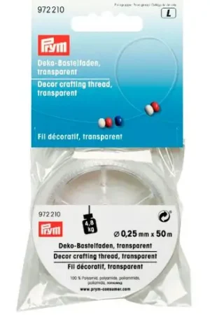 Filati vari - Filo decorativo trasparente - 50 m x 0.25 mm - Prym Prezzo Basso