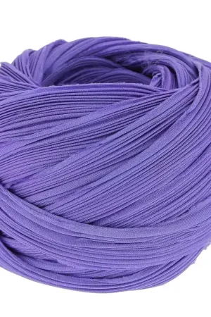 Ruban twill de soie Shibori - Violet Solid x10cm Offerta Lampo