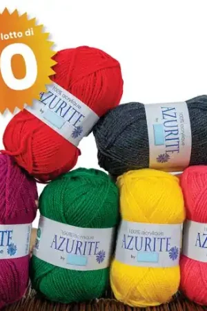 filo da maglia - Azurite (10 gomitoli) - Azurite Prezzo Conveniente