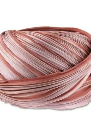 Ruban de soie Shibori Mocha x10cm Promozione