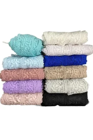 Passamaneria Pizzo Merletto Tulle Punta Smerlato Ricamo Foglia Alto 7 Cm Miglior Prezzo