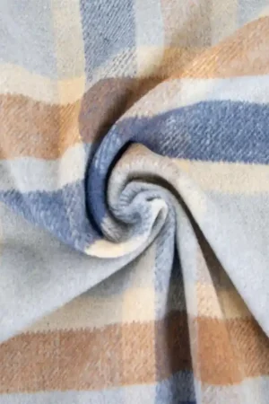 Tessuto Plaid Big Flannel Katia - Blue  Coffee A Buon Prezzo