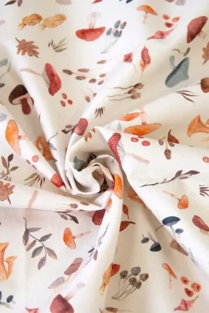 Tessuto Poplin Katia - Mushroom Country Dance Nuovo Arrivo