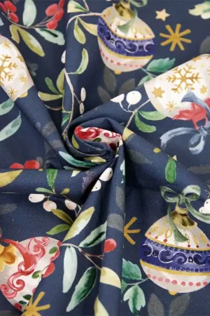 Economico Tessuto Popelin Katia - Xmas Bells