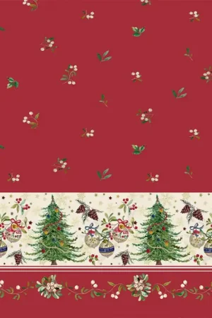 Vendita Finale Tessuto Popelin Katia - Xmas Wreath