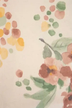 Economico Tessuto Recycled Canvas Print Katia - Aquarelle Flowers