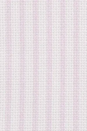 Tela da ricamo - Tela Aïda 5.5 a righe rose in tagliando o in metra - DMC Promo Stagionale