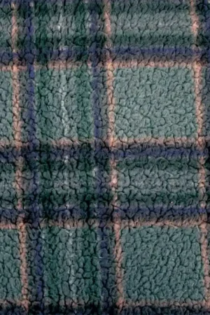 Tessuto Sherpa Katia - Forest Plaid Spedizione Espresso