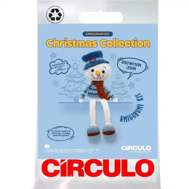 Prezzo Basso Kit Amigurumi - Pupazzo di Neve John- Circulo