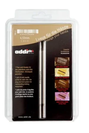 Punte ad ago circolari - Coppia di aghi Addiclick - 4.5 mm - Addi Spedizione Espresso