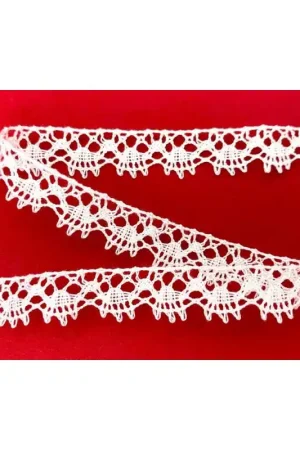 Ultime Pezzi Passamaneria Pizzo Merletto Tombolo Ricamo Cotone Punta Alto 1 Cm