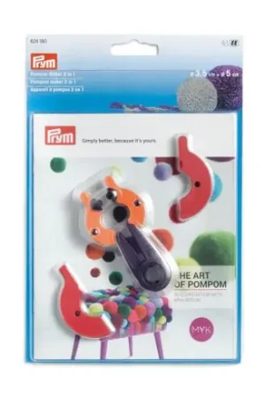 Solo Oggi Accessorio creativo - Dispositivo pompom 2 in 1 - Prym