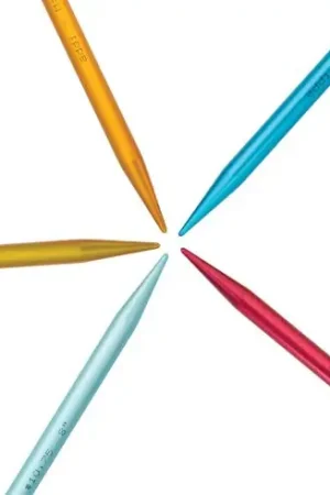 ferri a doppia punta - Set di 5 aghi - 20 cm - alluminio - Addi Miglior Prezzo