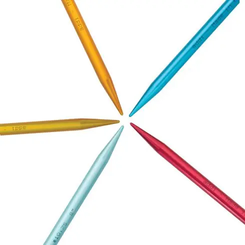 Occasione Imperdibile ferri a doppia punta - Set di 5 aghi -23 cm - alluminio - Addi