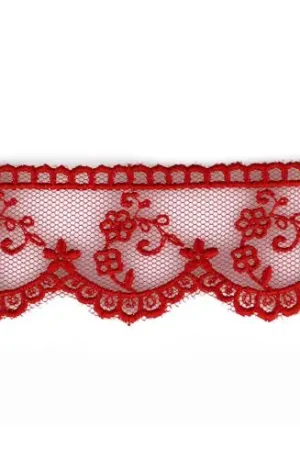 Prezzo Basso Pizzo al metro - Pizzo rosso (3 cm) - LMC