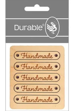 Offerta Lampo Pack di 5 Etichette in Legno - Handmade - Durable