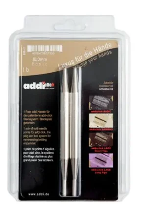 Subito Disponibile Punte ad ago circolari - Coppia di punte degli aghi Addiclick Basic - Addi