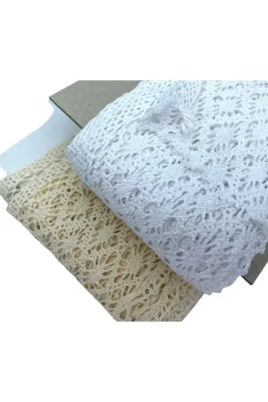 Passamaneria Punta Merletto Tombolo Pizzo Cotone Smerlato Modello Rombo Alto 95 Mm Offerta Speciale
