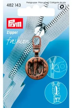 Linguetta per la chiusura - Moda cerniera lampo - rame blu - Prym Prezzo Conveniente