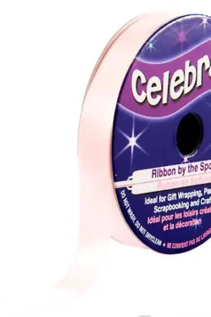 Raso su un rotolo - Raso rosa chiaro semplice - 9 mm x 6 m - Celebrate Acquista Ora