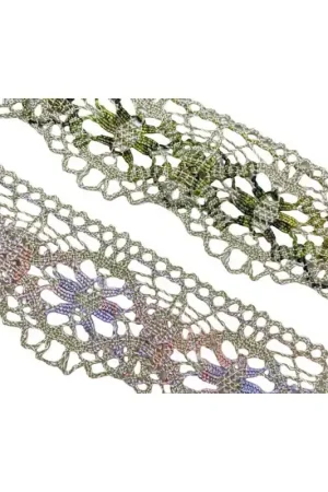 Passamaneria Merletto Tombolo Cotone Lino Punta Alta Stile Shabby Alto 6,5 Cm Compra Oggi Stesso