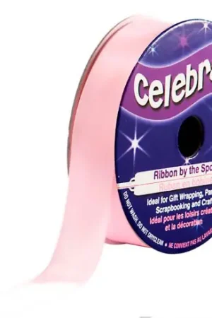 Raso su un rotolo - Raso rosa chiaro semplice - 13 mm x 6 m - Celebrate Must-Have