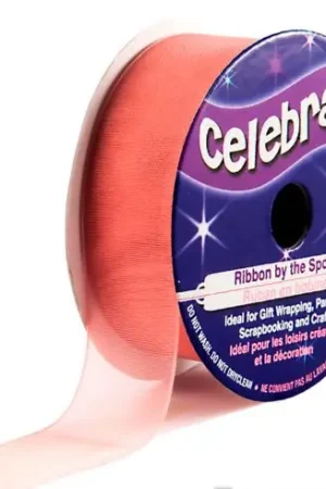 Organza su un rotolo - Organza rosa semplice - 20 mm x 5 m - Celebrate Compra Oggi Stesso