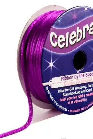 Spedizione Gratuita Coda di topo in bobina - Viola liscio - 2 mm x 10 m - Celebrate