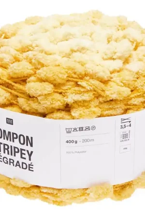 Rico Design Creative Pompon Stripey Degrade Economico