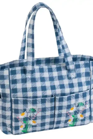 Affare Borsa per Lavori - Wild Floral Plaid - Hobby Gift