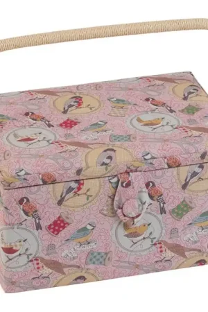Vendita Finale Scatola da Cucito Media - Birds on Bobbin - Hobby Gift