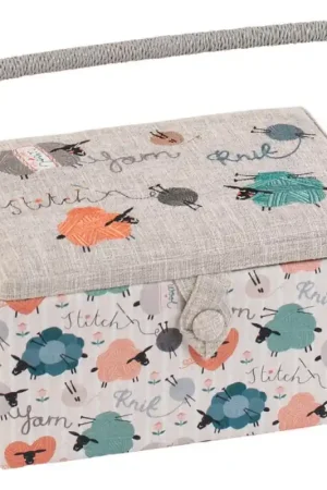 Nuova Collezione Scatola da Cucito Media - Knit Happens - Hobby Gift