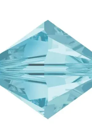 Spedizione Espresso Perline e paillettes - Pacchetto di 100 perle Swarovski 4 mm - Aquamarine - Rowan