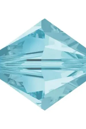 Perline e paillettes - Pacchetto da 50 perline Swarovski 6 mm - Aquamarine - Rowan Nuovo Arrivo