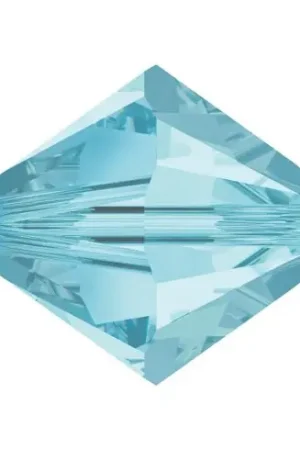 Perline e paillettes - Pacchetto di 25 perle Swarovski 8 mm - Aquamarine - Rowan Compra Online