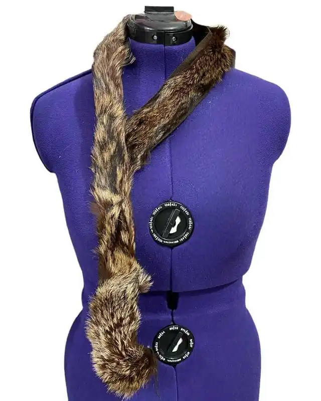 95/100 Cm Striscia Pelo Passamaneria Bordo Pelliccia Marrone Larga 5 Cm Scelto Dai Clienti