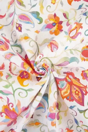 Tessuto Recycled Canvas Print Katia - Spring Time Solo Oggi