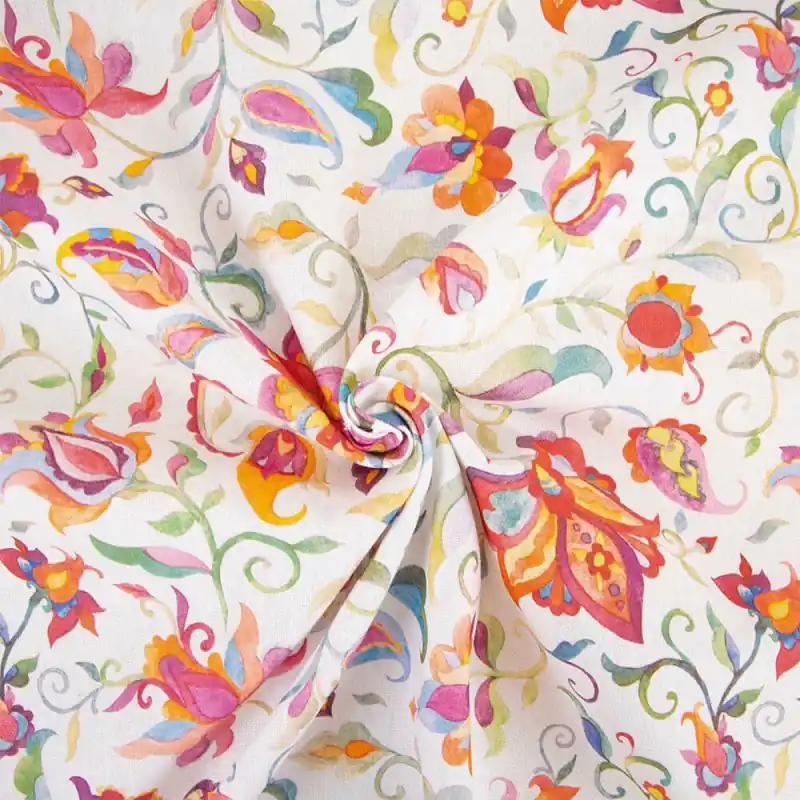 Tessuto Recycled Canvas Print Katia - Spring Time Solo Oggi