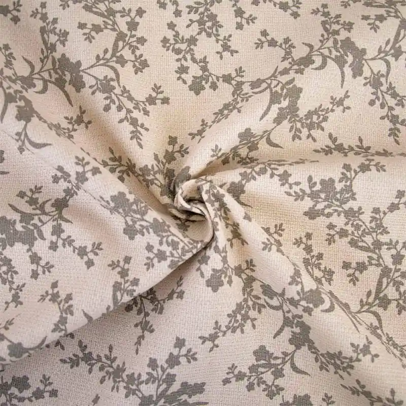 Tessuto Linen Cotton Recycled Canvas Print Katia - Ikigai Nuovo Arrivo